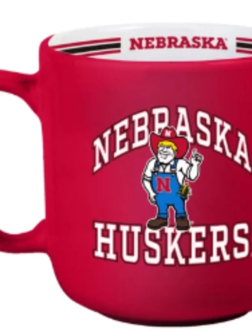 NEBRASKA HUSKERS STRIPED MUG